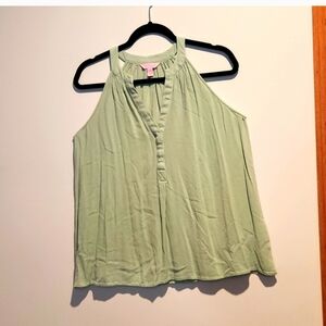 Lilly Pulitzer Sleeveless Top Pale Green Size Medium